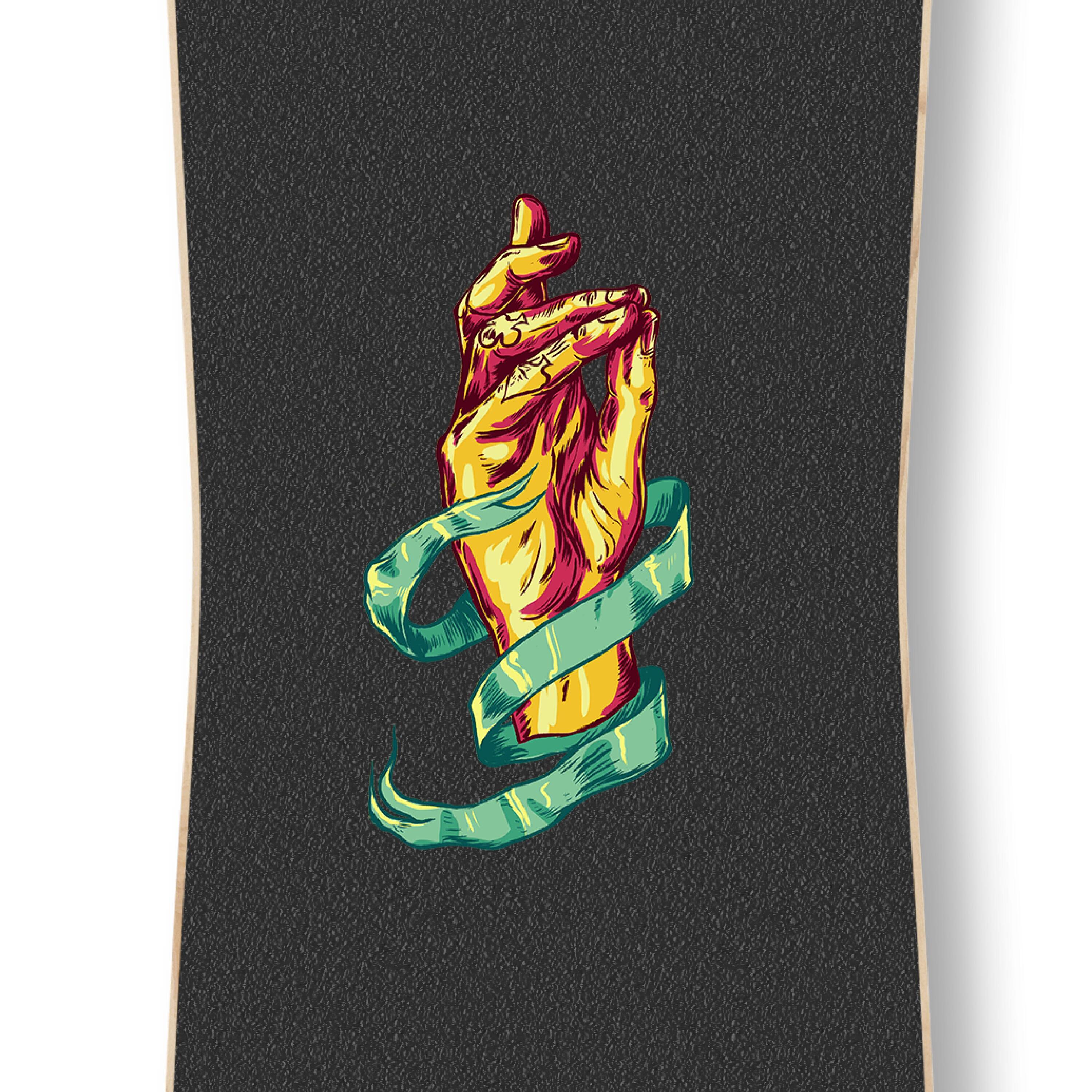 Longboard Curve Drop Through Freeride 39" True Colors 2/5