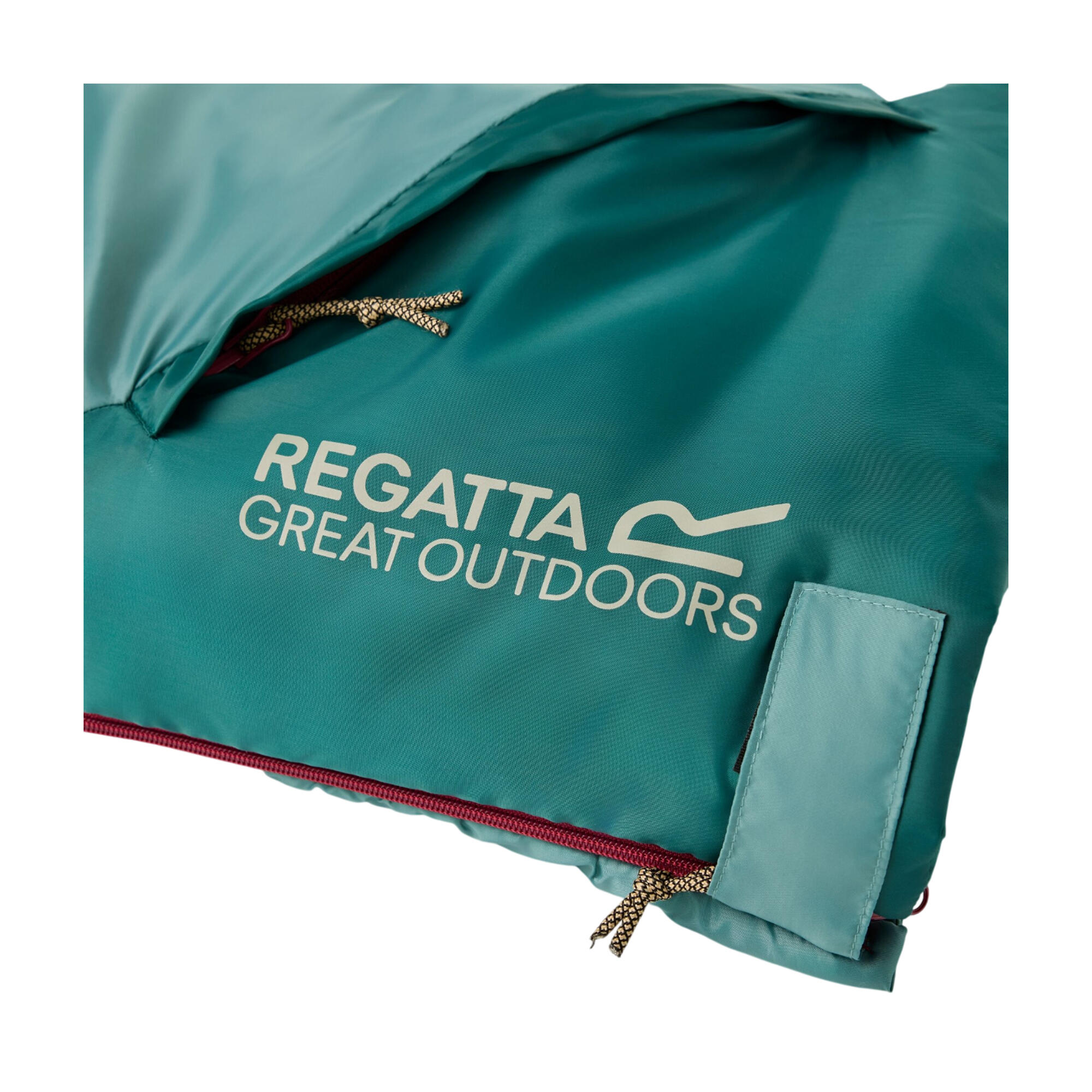 Sac De Couchage Ouverture Gauche PAVEN Enfant (Bleu Clair / Bleu Sarcelle) 4/5