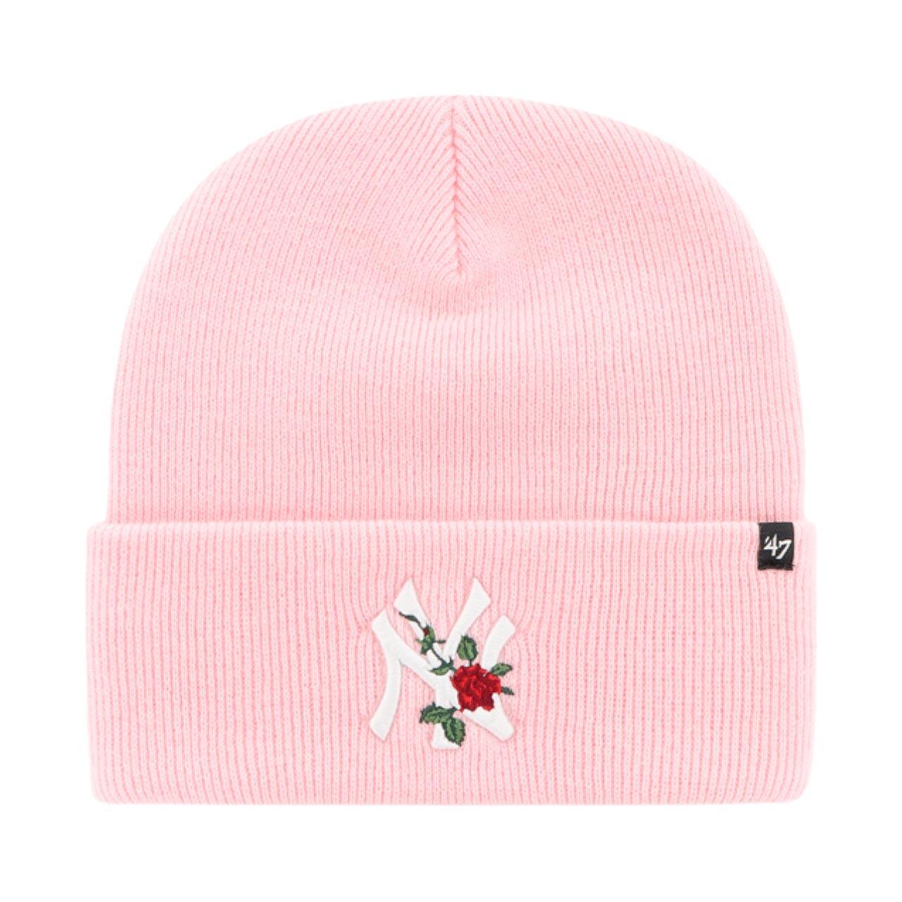 Bonnet femme 47 BRAND brodé, rose clair B-THRNK17ACE-PK 1/3