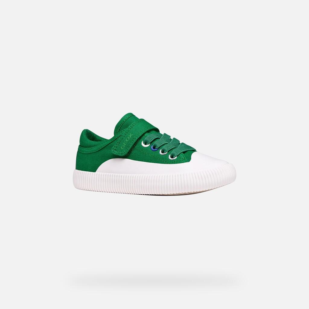 Baskets Garçon J TIPPESTE BOY Vert/Blanc 4/7