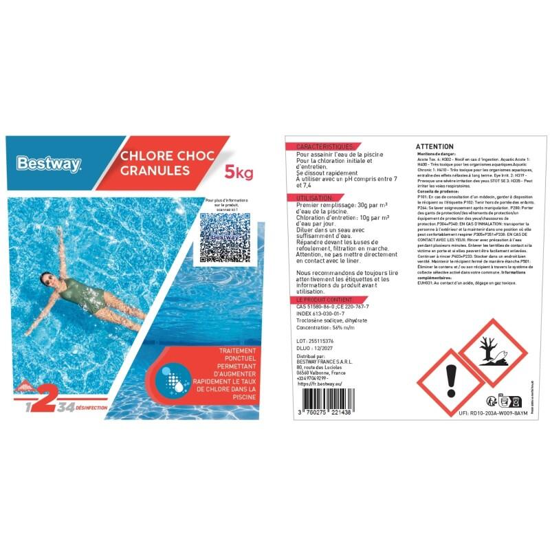 Bestway Chlore Choc - Granules Seau De 5 Kg 4/4