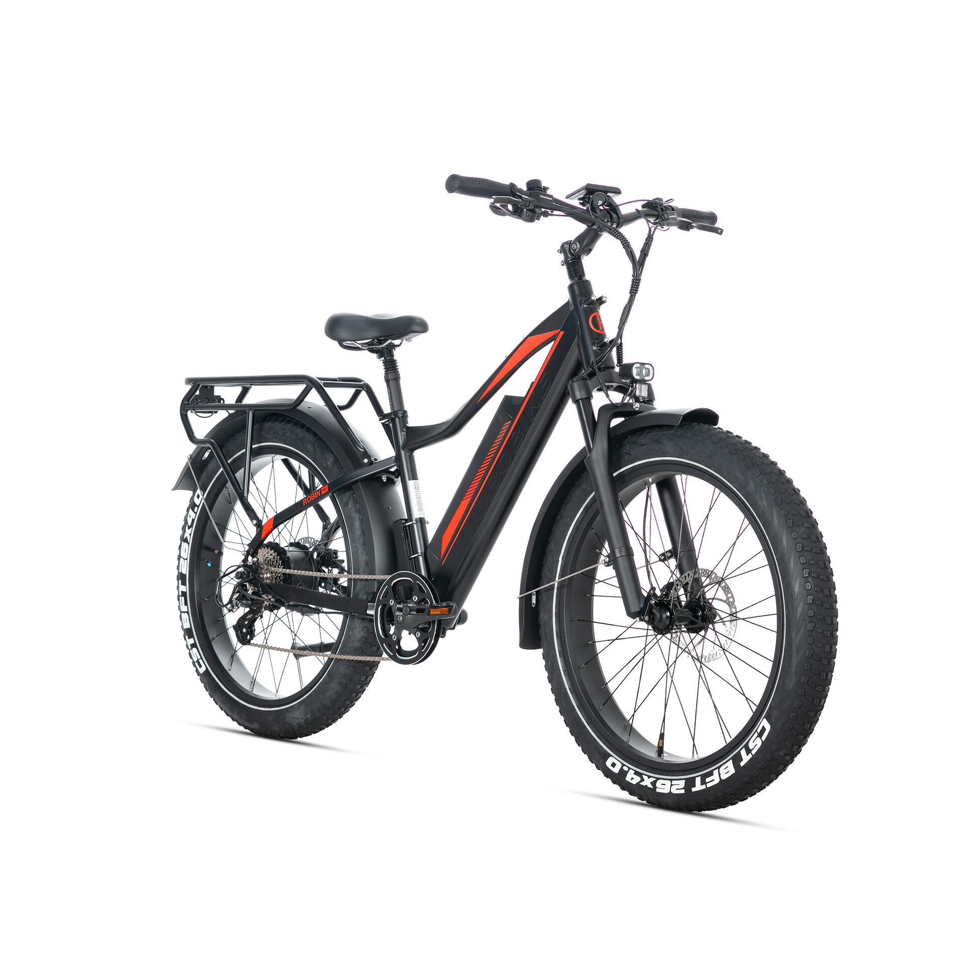 Horské elektrické kolo JOBOBIKE Robin Pro, baterie 48 V 20 Ah, 8 rychlostí 3/4