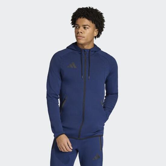 ADIDAS Sweat à capuche Tiro 26 Travel homme - coupe slim, zip avant