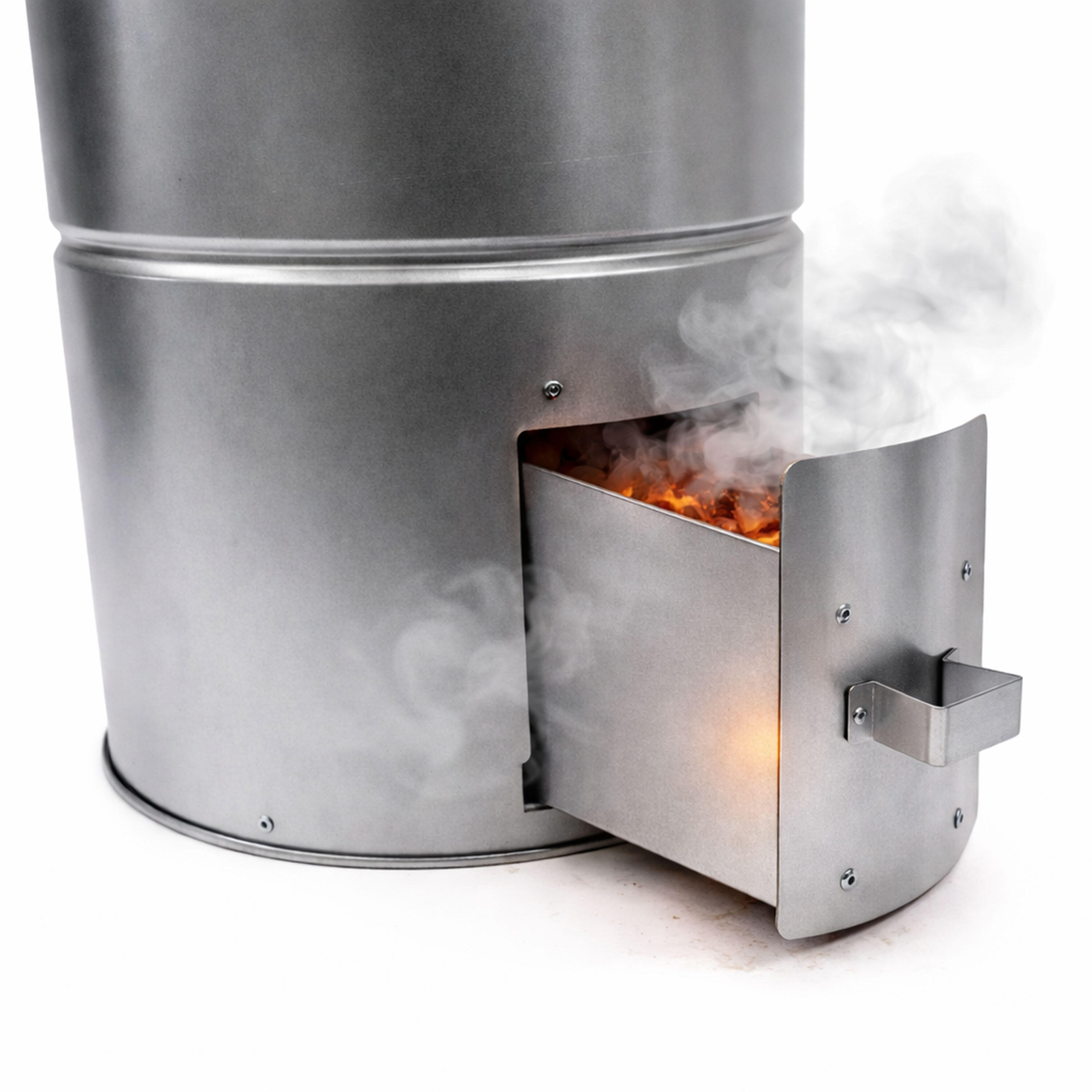 Telescopische Rookoven Rond 101 cm – Smoker met Thermometer en 10 Rookhaken 3/7
