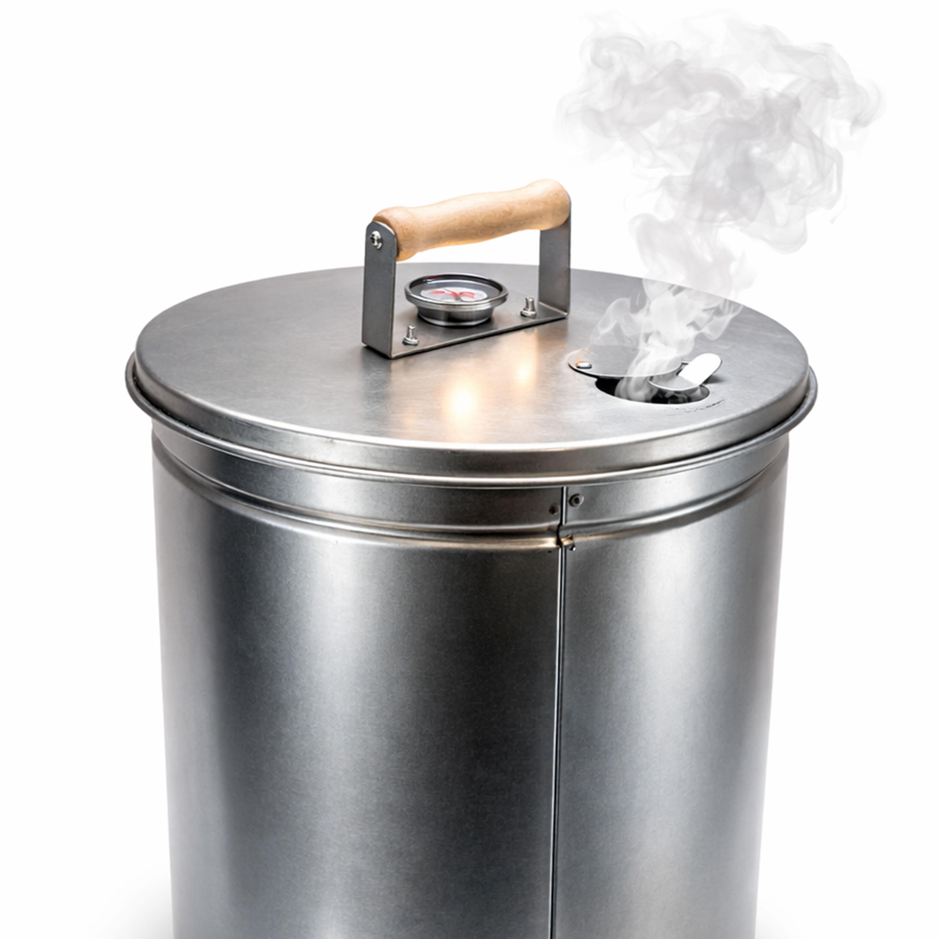 Telescopische Rookoven Rond 101 cm – Smoker met Thermometer en 10 Rookhaken 2/7