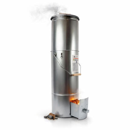 Eurocatch Räucherofen Rund 101 cm - Smoker mit Thermometer