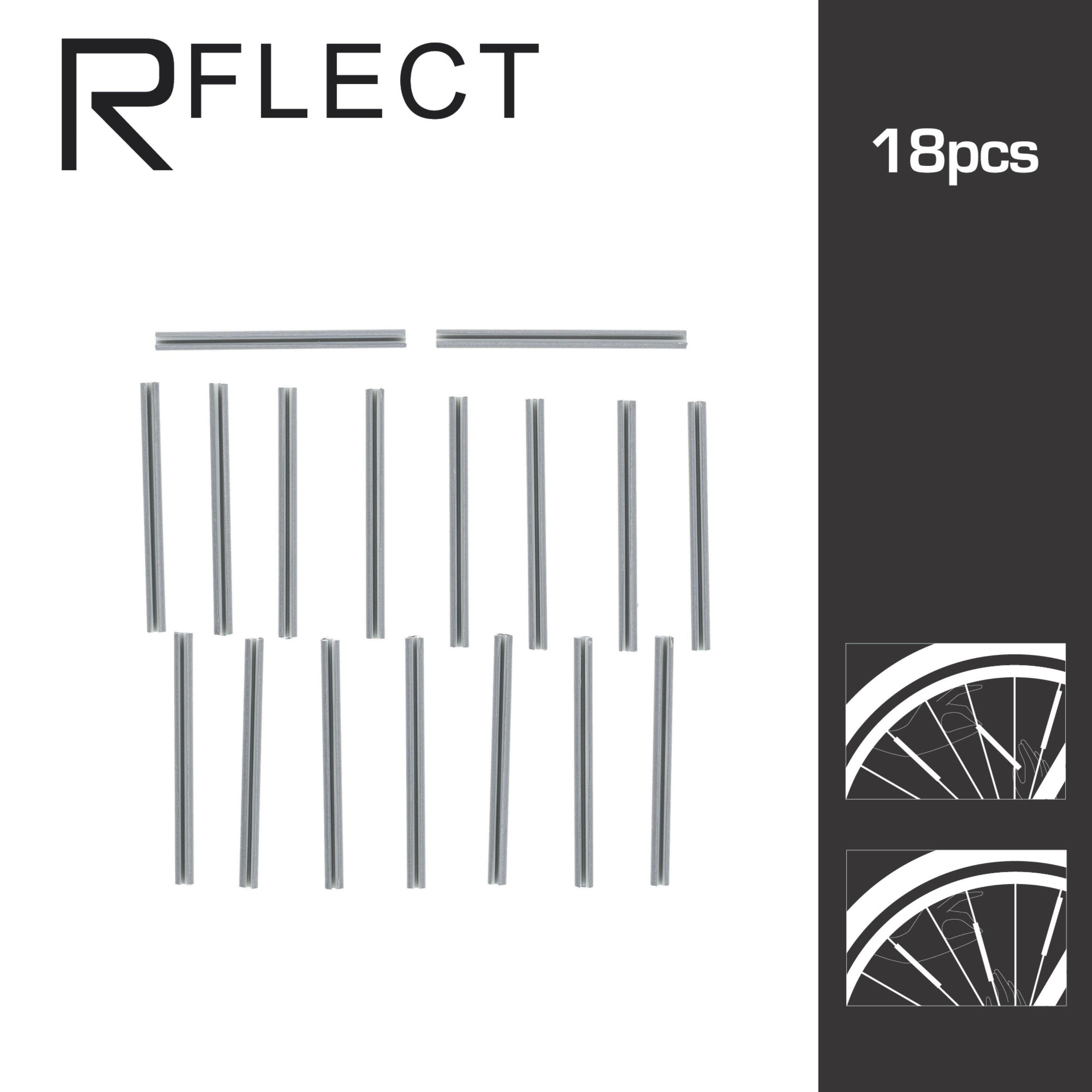 Lot de 4 paquets de 18 Réflecteurs de Rayon RFLECT pour Visibilité Nocturne 3/6