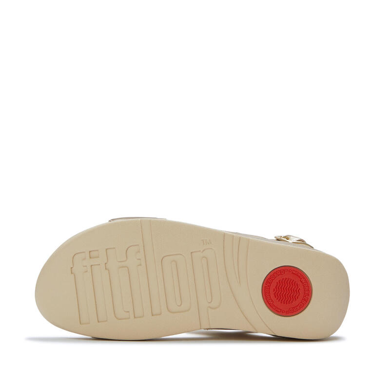 FITFLOP FitFlop Lulu Ultra-Jewel Metallic Back-Strap Sandals  PLATINO 37