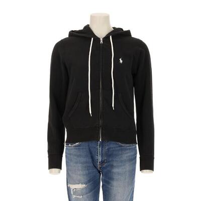 Tweedehands - dames hoodie met volledige ritssluiting zwart - als nieuw