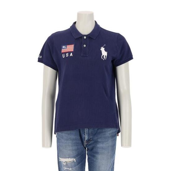 Reconditionné - Polo manches courtes Femme USA Flag - Excellent
