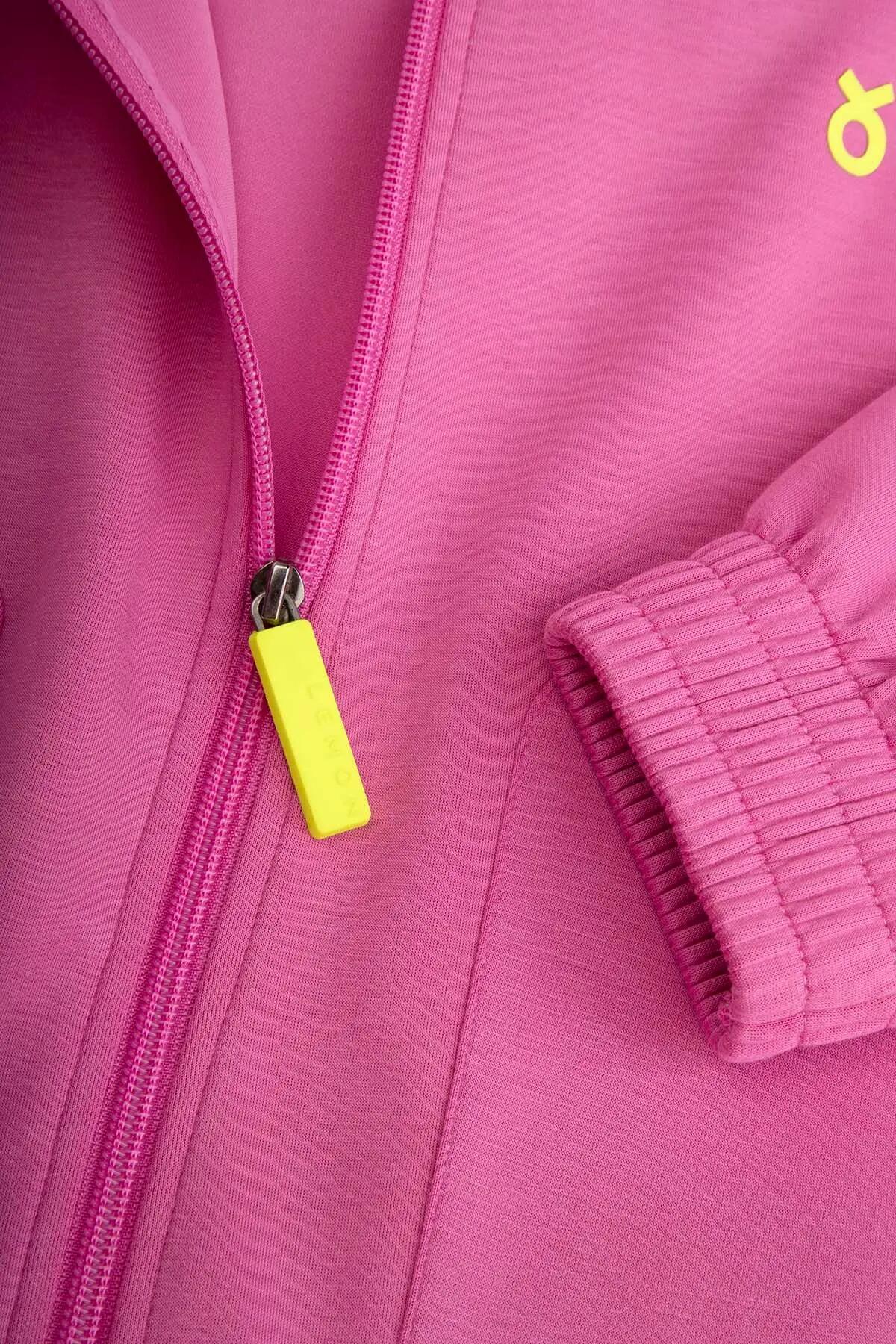 Bluza sportowa dla dzieci Lemon Exlopre WL6 rozpinana różowa 4/7