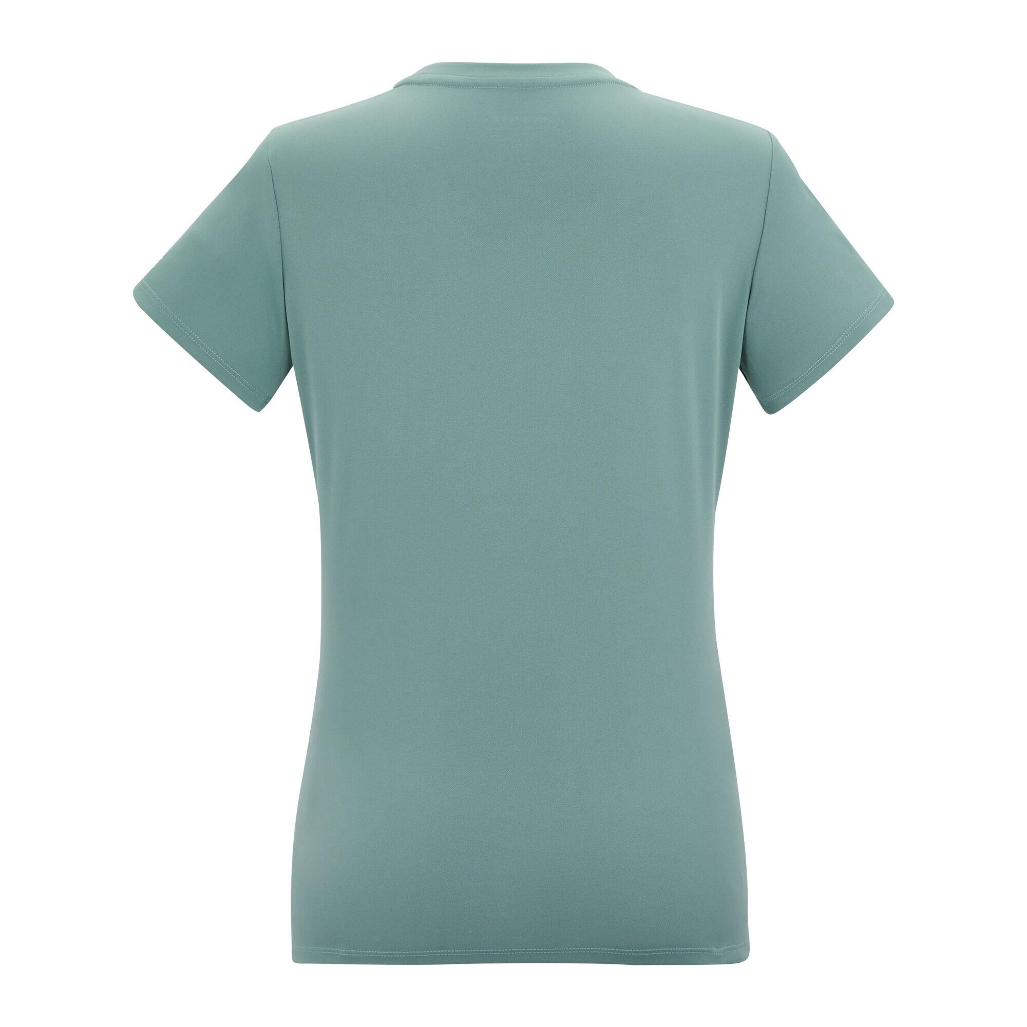 Tshirt Motif/style Plantes FINGAL SLOGAN Femme (Turquoise Pastel) 2/5
