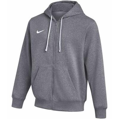 Nike herenhoodie met rits, katoenen fleece, grijs