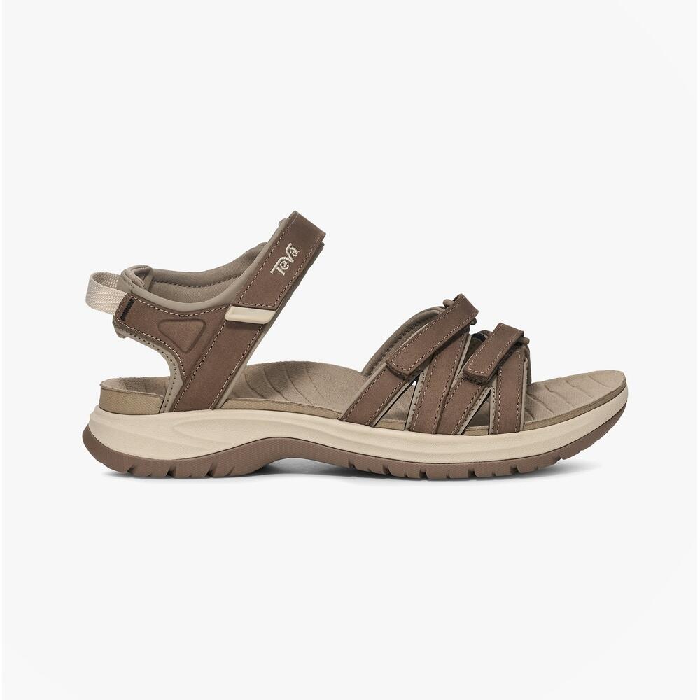 Womens Cross Strap Sandals Poolside Strap Tirra Sport Leather