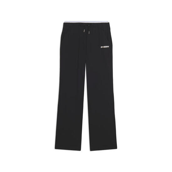 Pantalon à taille haute avec des bas légèrement évasés