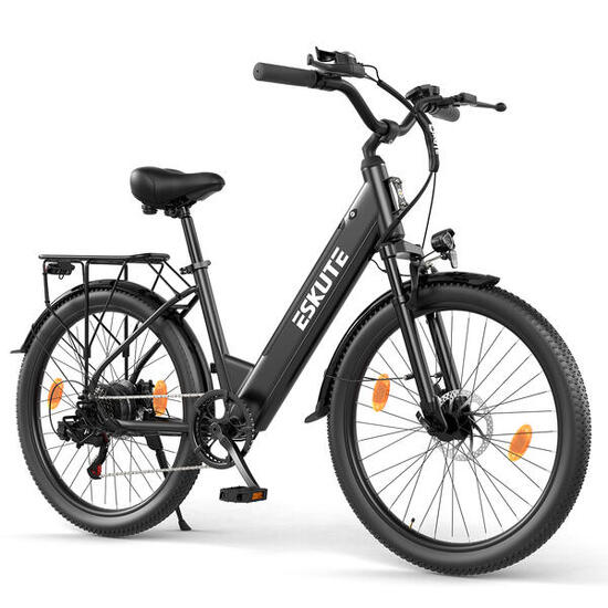 ESKUTE C100 Plus 26" elektrische stadsfiets met 36V 13Ah accu