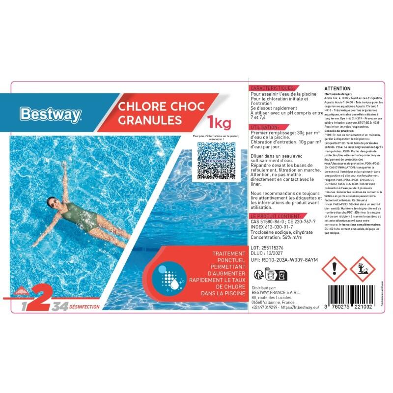 Bestway Chlore Choc - Pot de 1kg 4/4
