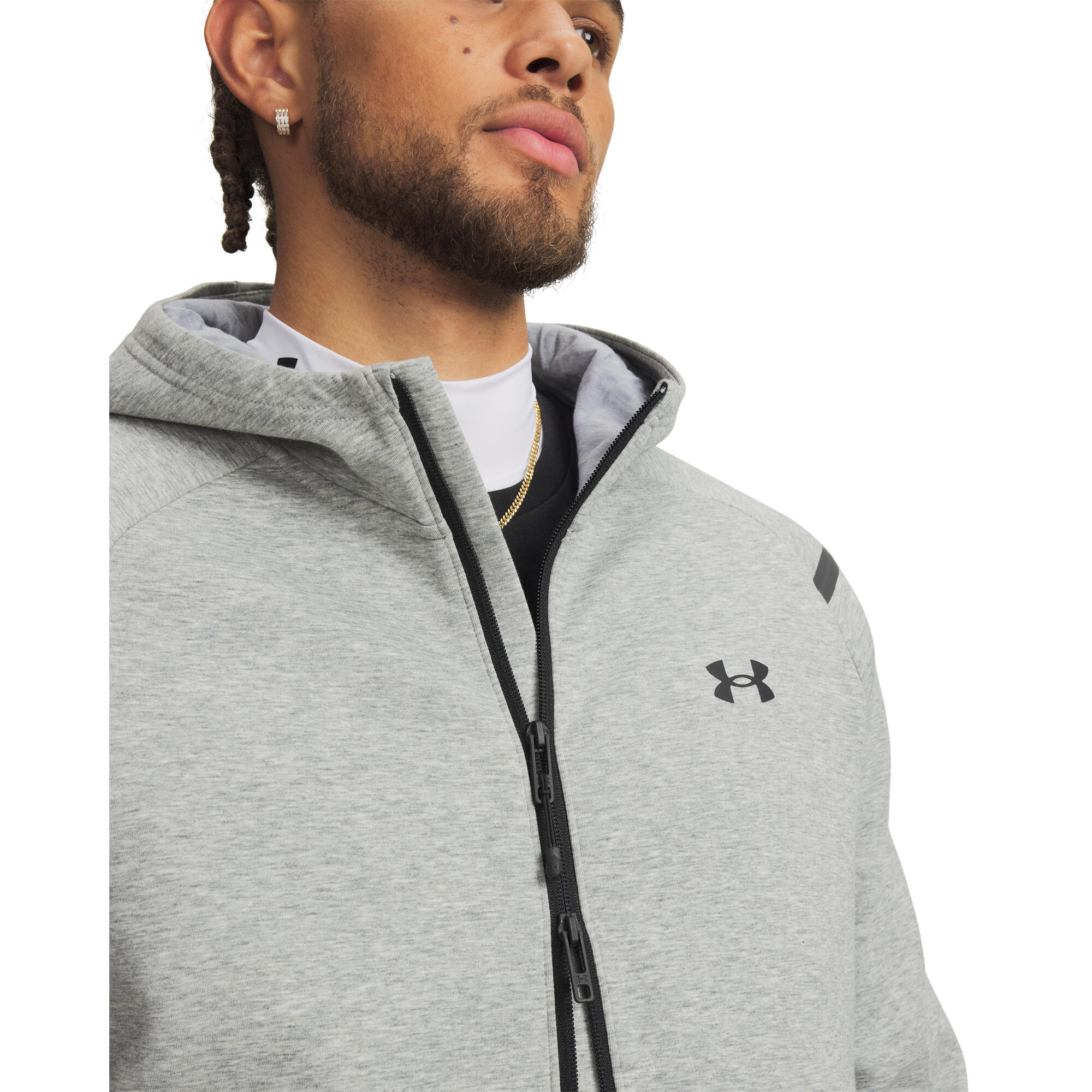 Under Armour Herren Kapuzenjacke UA Unstoppable Flc FZ HD EU 1389352 3/3
