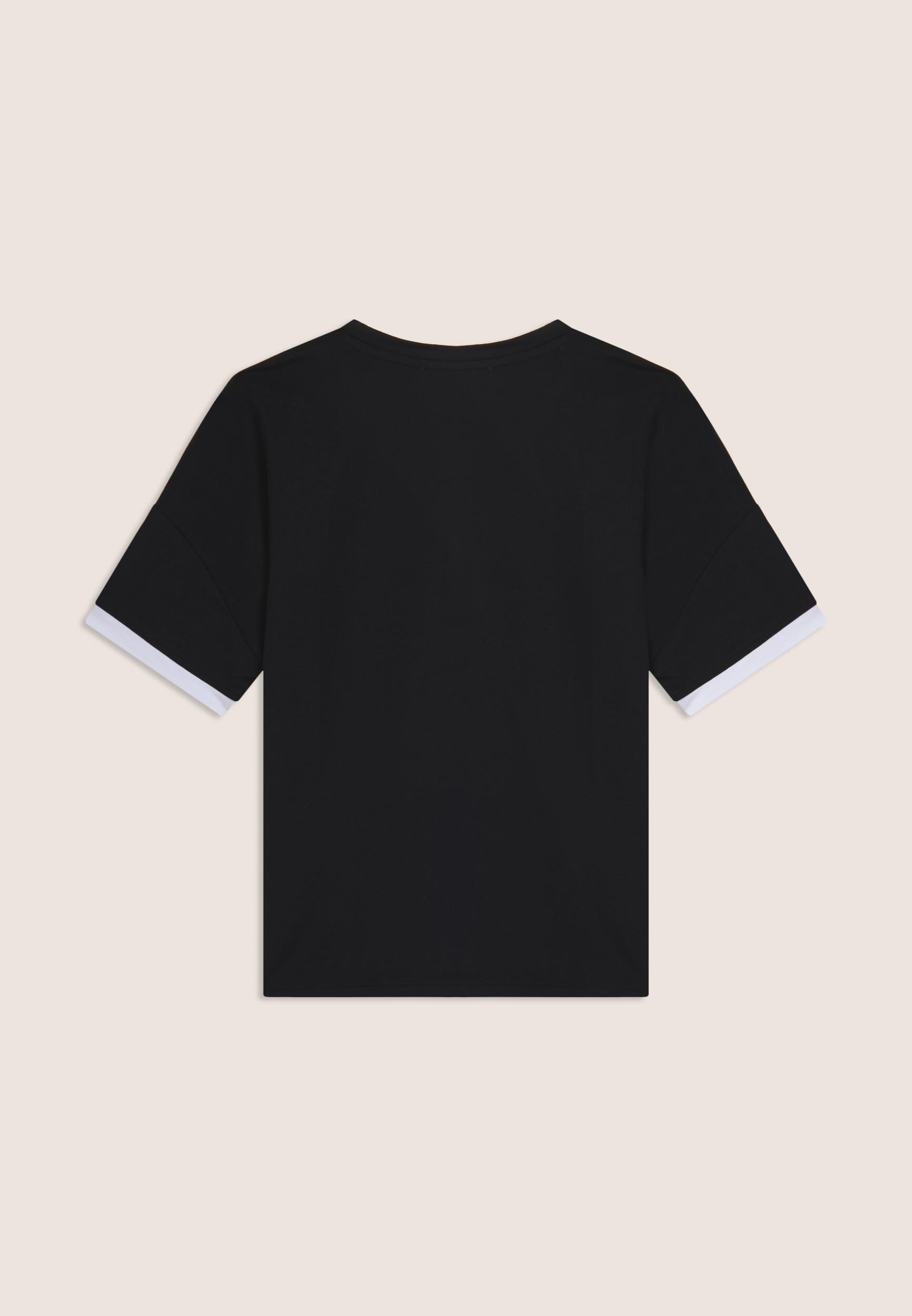 T-shirt avec imprimé MOV perlé et détails contrastés 2/3