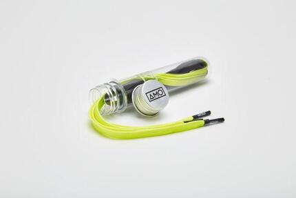 AMO Speed Lacets 125 cm - Noir/Jaune Safety