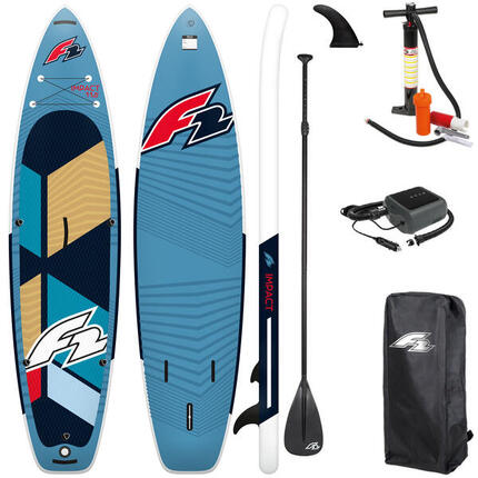 DESKA SUP POMPOWANA F2 IMPACT 10'8'' 325 CM + ELEKTRYCZNA POMPKA PBG 6 12V