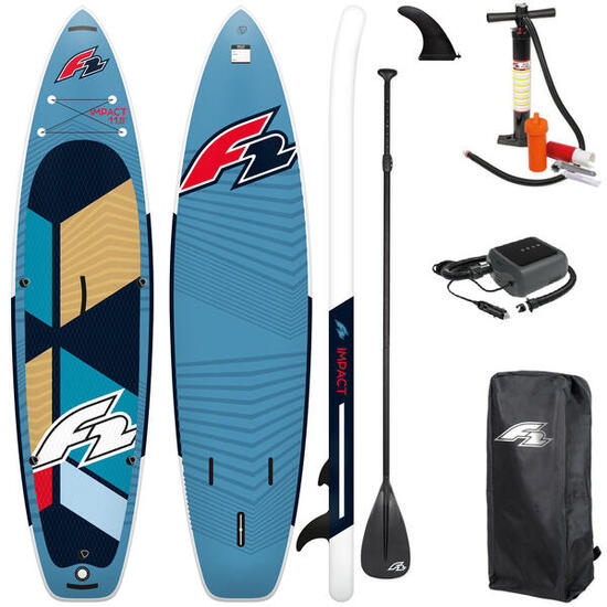 DESKA SUP POMPOWANA F2 IMPACT 10'8'' 325 CM + ELEKTRYCZNA POMPKA PBG 6 12V