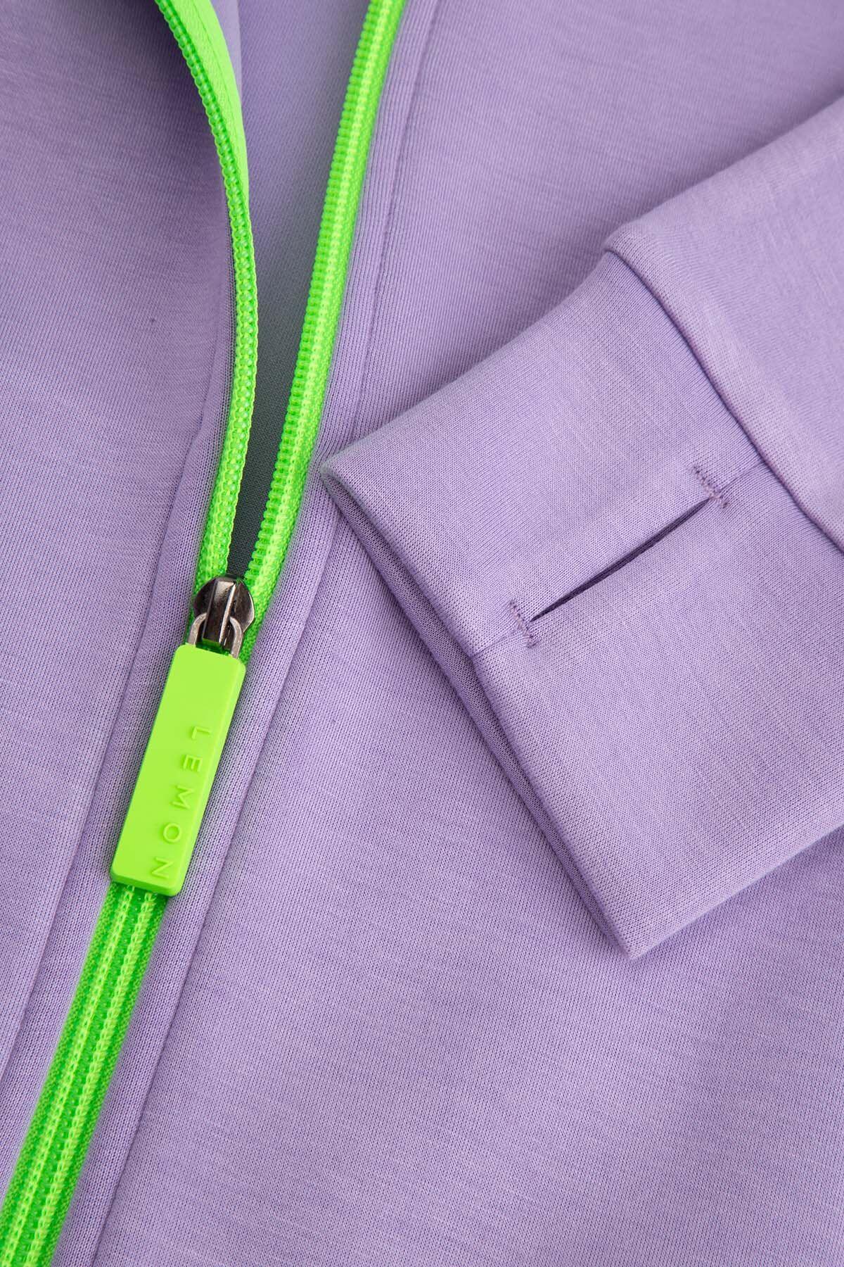 Bluza sportowa dla dzieci Lemon Exlopre WL6 rozpinana fioletowa 4/7