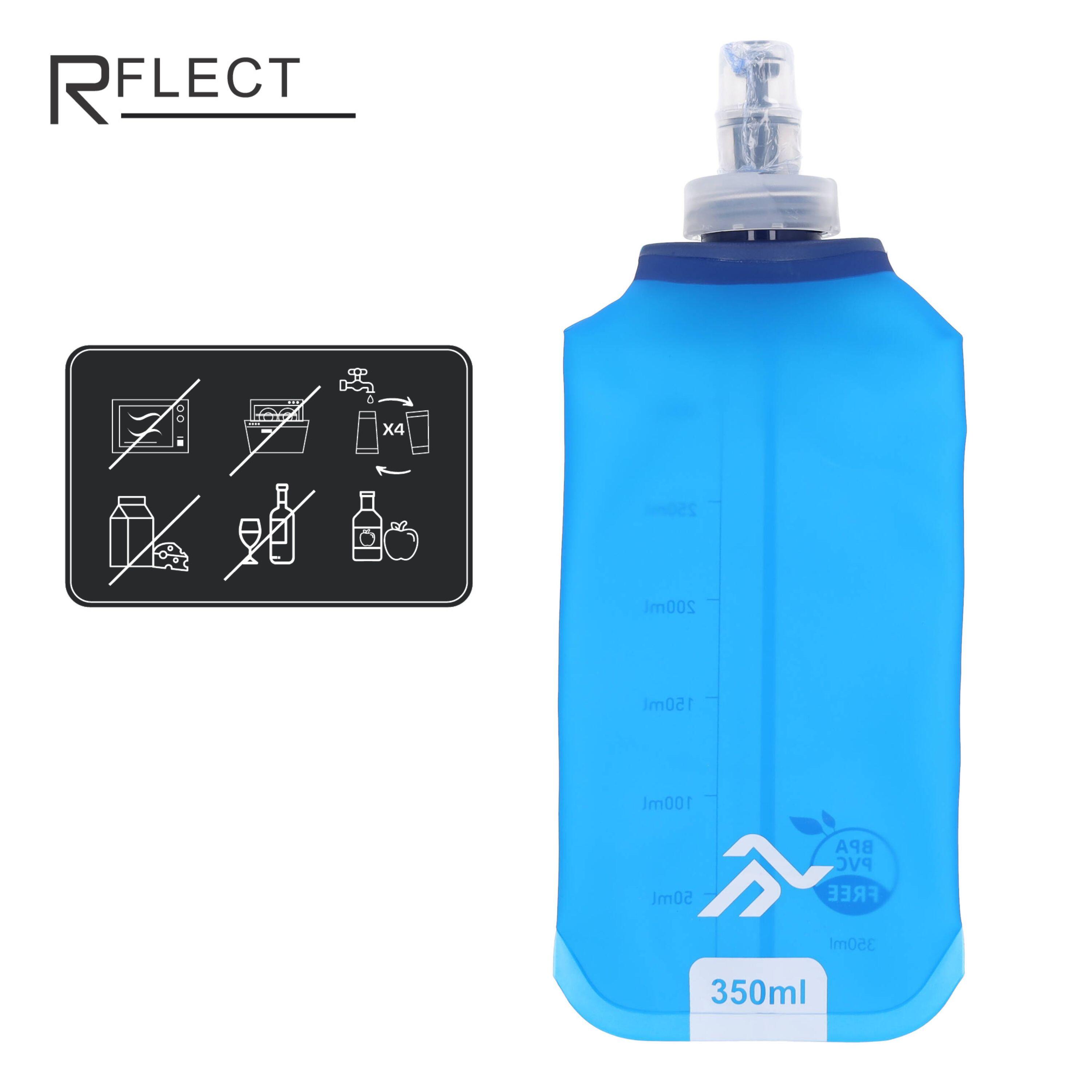 Lot de 2 Gourdes Souples Running 350 ml avec Pailles 2/7