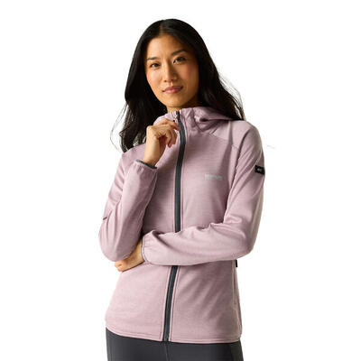 Giacca In Pile Elasticizzato Con Cappuccio Donna Regatta Ferna Grigio Scuro
