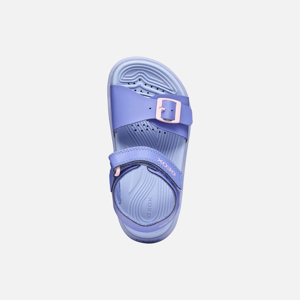 Sandales Fille J SANDAL FUSBETTO GIRL Lilas Foncé/Rose 7/7