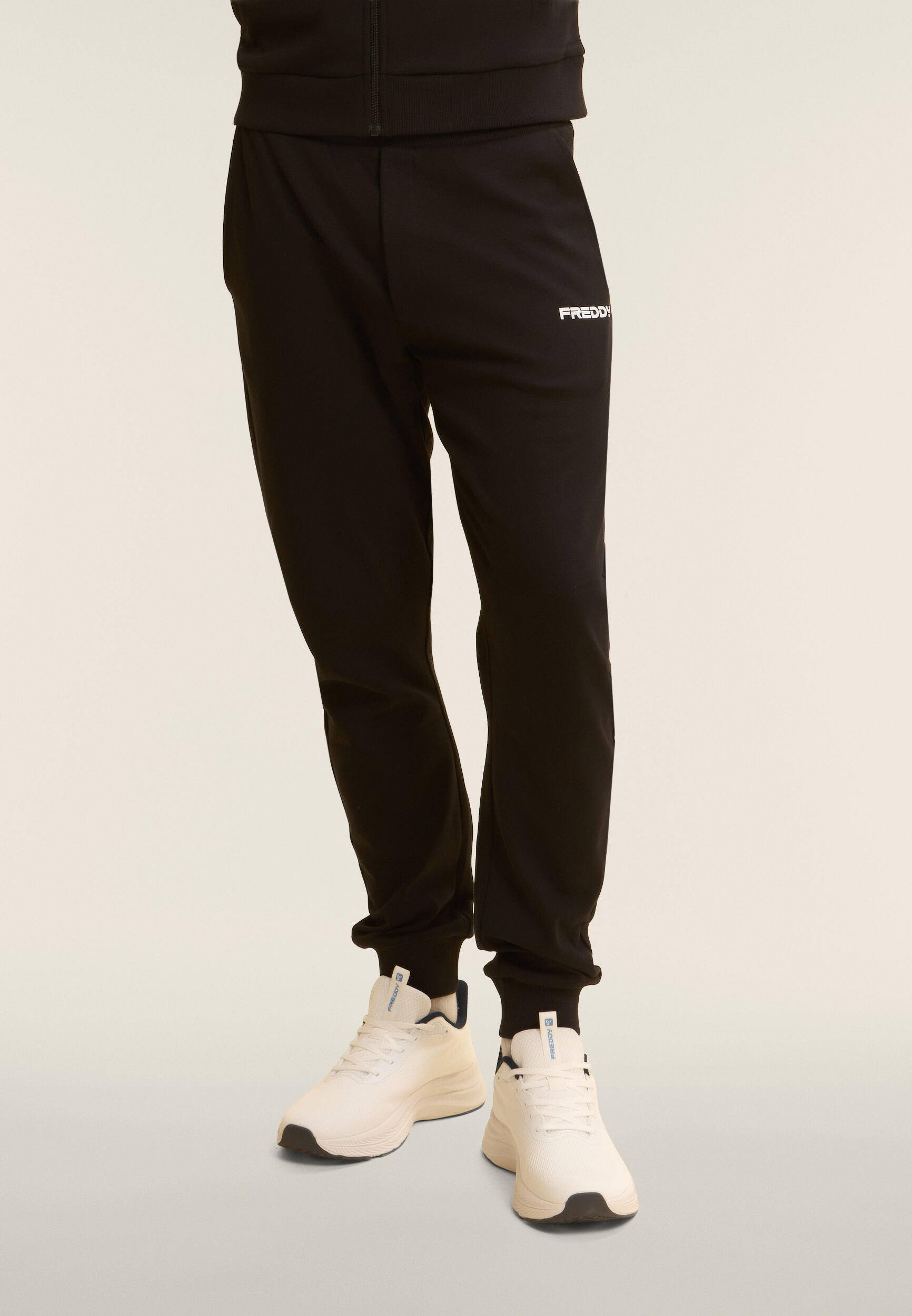 Tuta uomo zip e collo alto in cotone Interlock 4/5