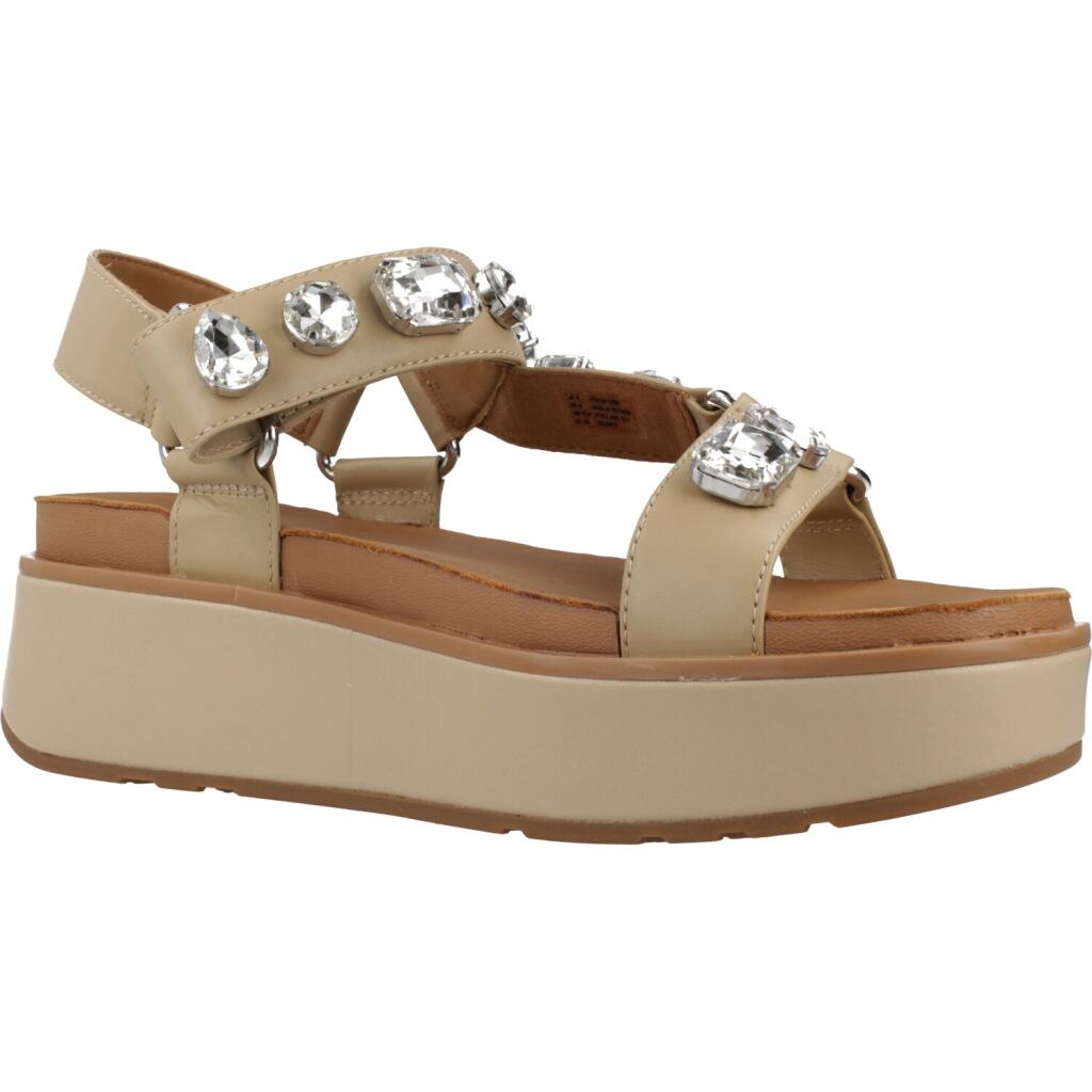 FITFLOP FitFlop Gen-FF Max Ultra-Jewel  Leather Back-Strap Sandals  CAPPUCCINO 5/7