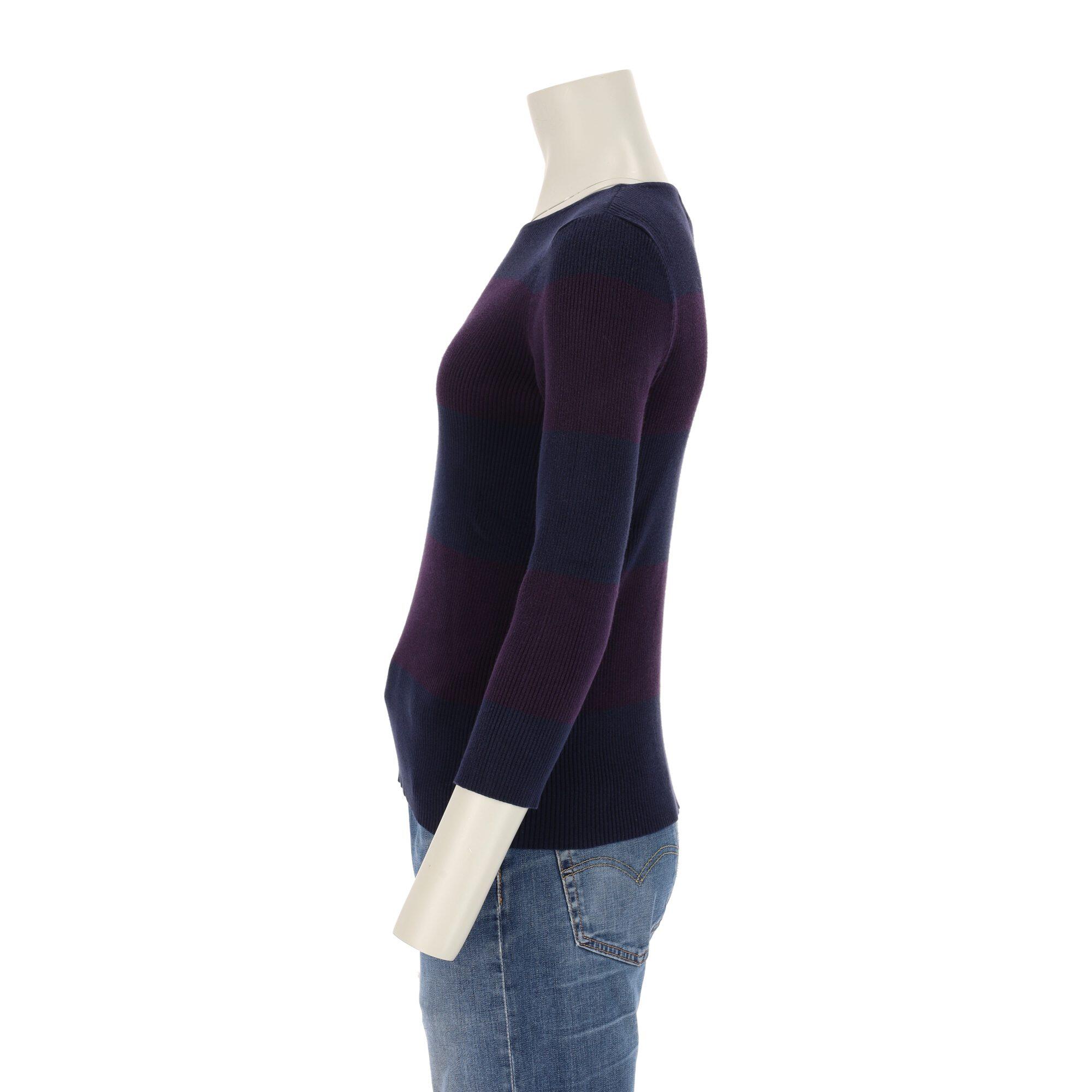 Reconditionné - Pull Femme Marine - Très Bon État 3/7