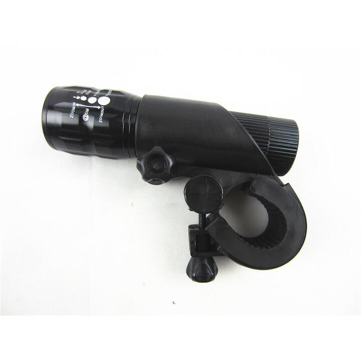 Far fata zoom, stop spate laser, manusi half finger, set kit complet, negru