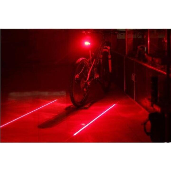 Far fata zoom, stop spate laser, manusi half finger, set kit complet, negru