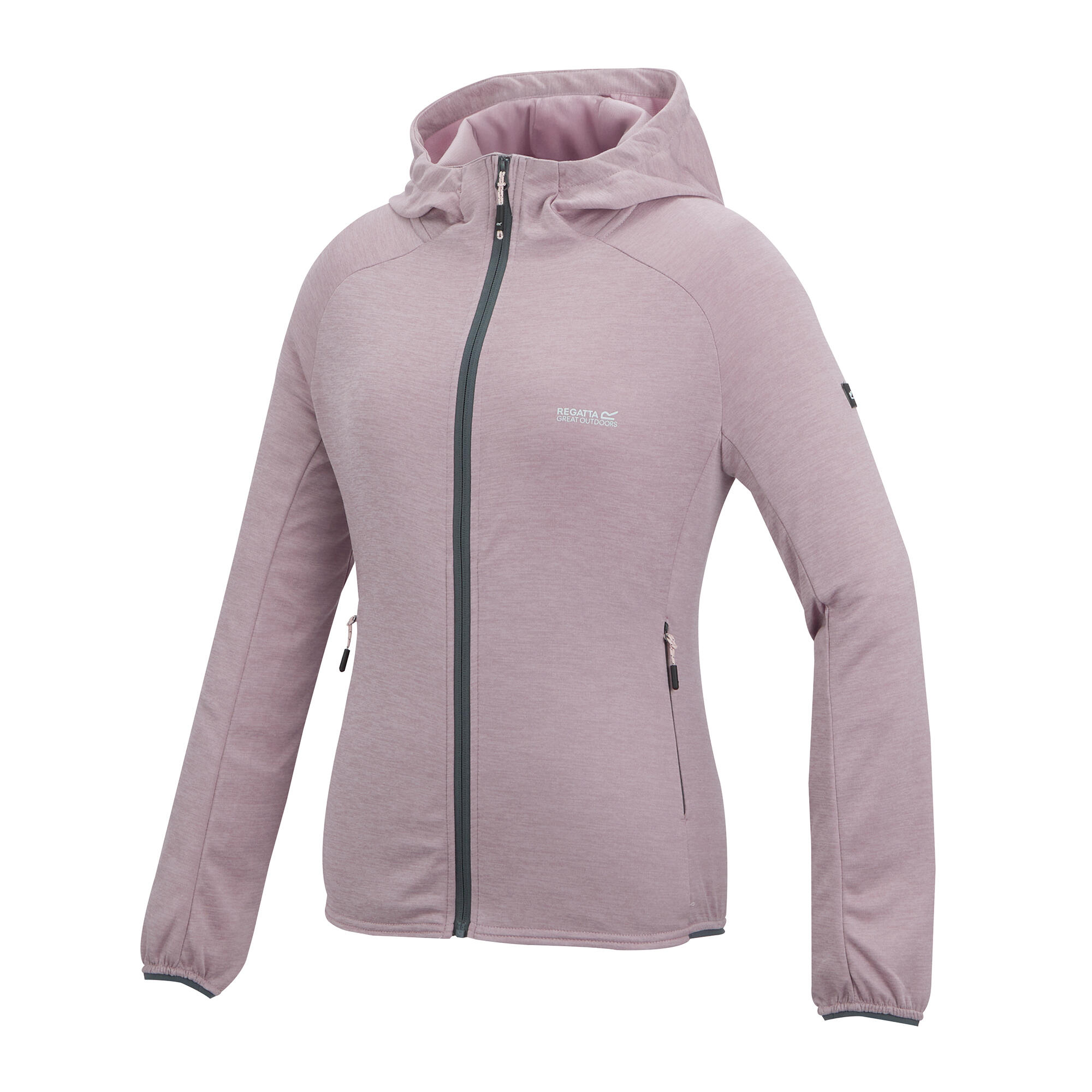 "Ferna" Fleecejacke für , mit Kapuze, Stretch Damen Puderlila 3/5