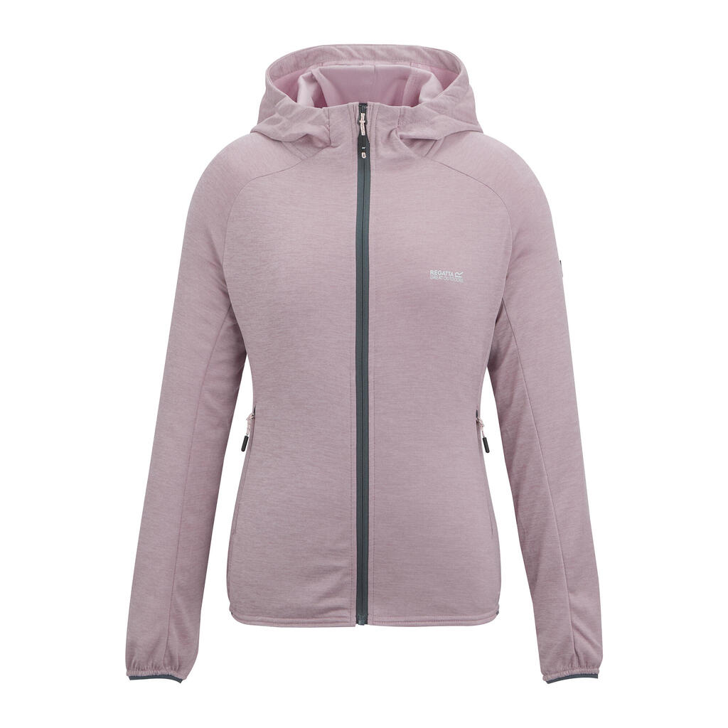 Womens/Ladies Ferna Stretch Hooded Fleece Jacket (Powder Lilac)