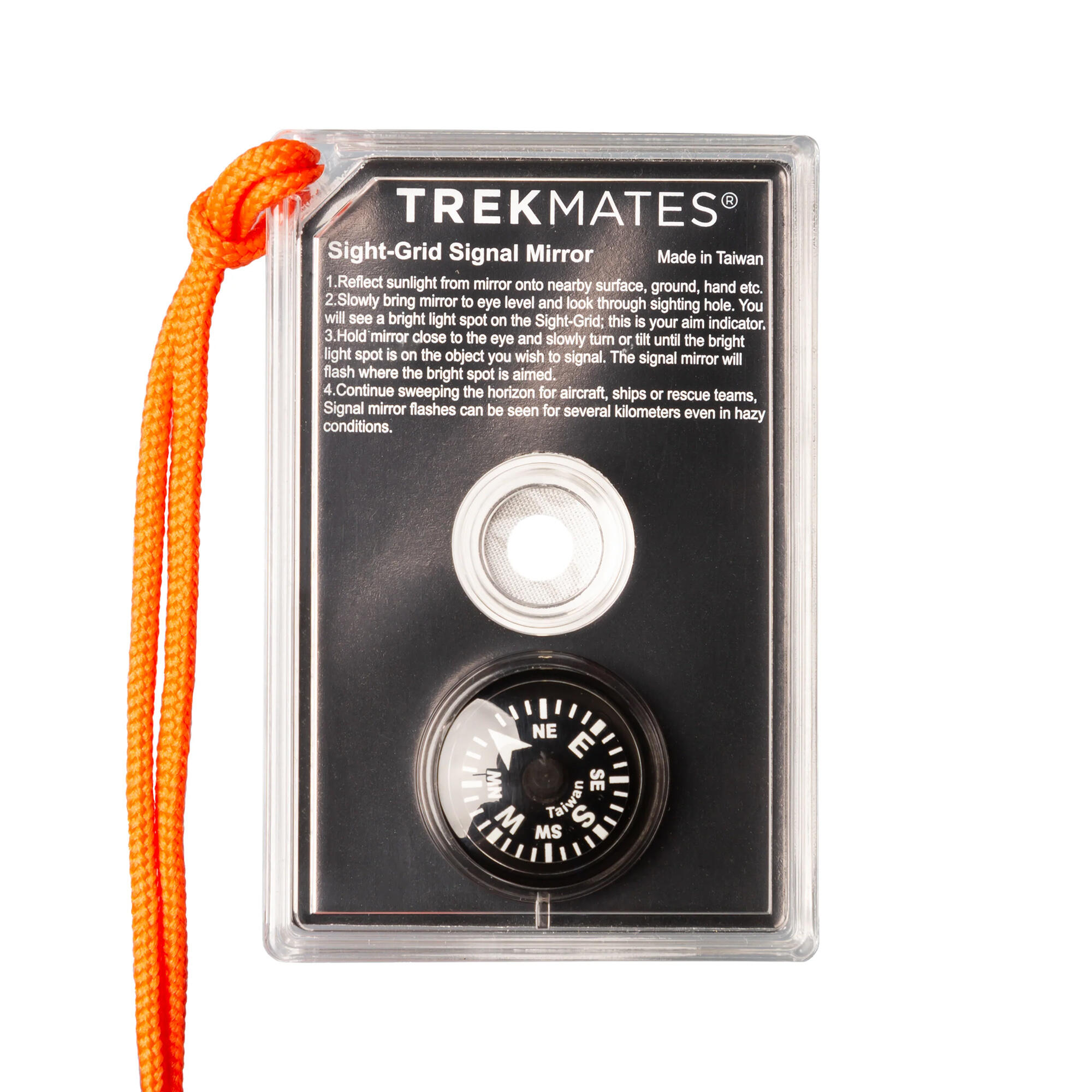 Trekmates - Lusterko sygnalizacyjne z kompasem celowniczym 2/5
