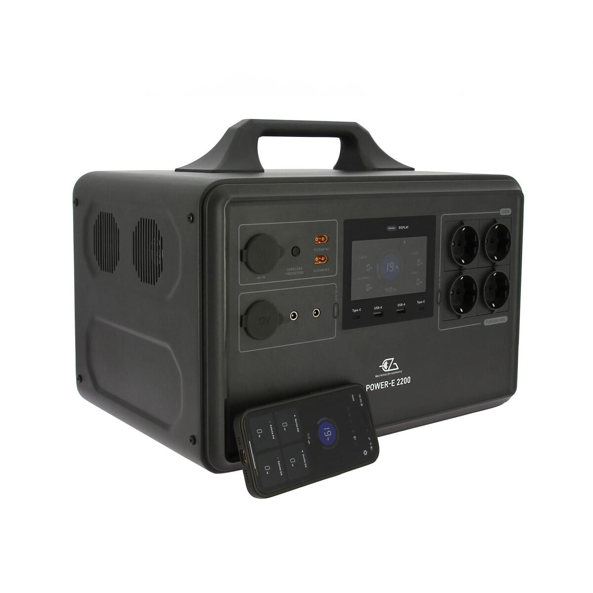 EZA Power Station Portable Power-E 2200 Camping-car 1/4