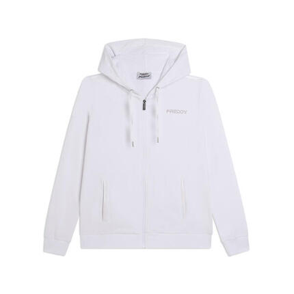 Sweat-shirt avec fermeture zippée et capuche et logo FREDDY