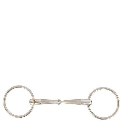 Mors 2 pierścienie proste BR Equitationisure dla konia BR Equitation Satin Sense