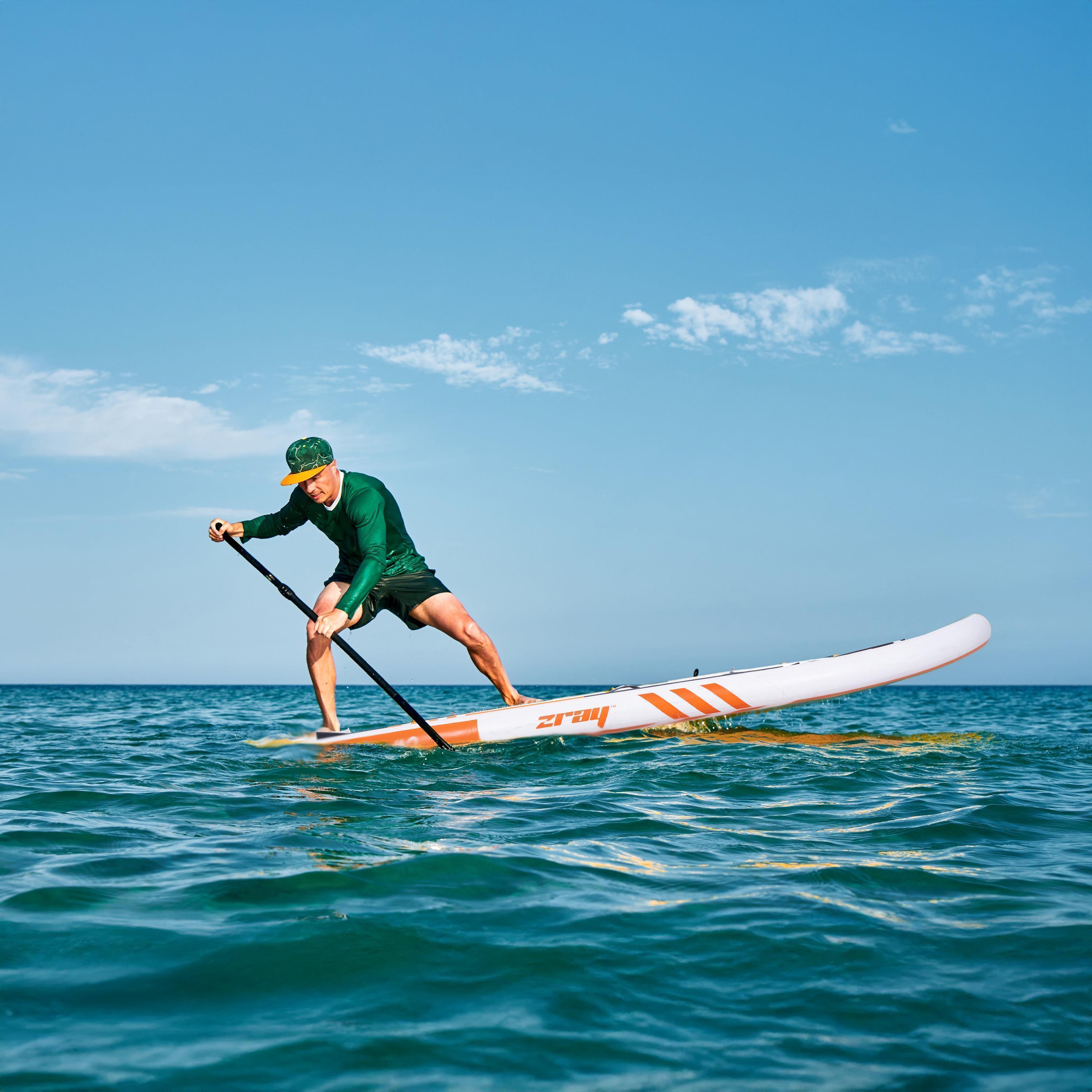 X0 SUP orange 275x76x13cm Stand Up Paddle Board aufblasbar Komplettset + Zubehör 2/7