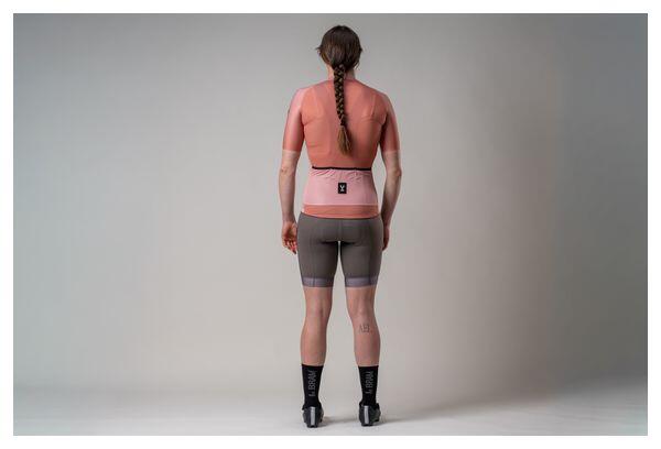 Maillot de manga corta para mujer LeBram Glières Rosa terracota 7/7