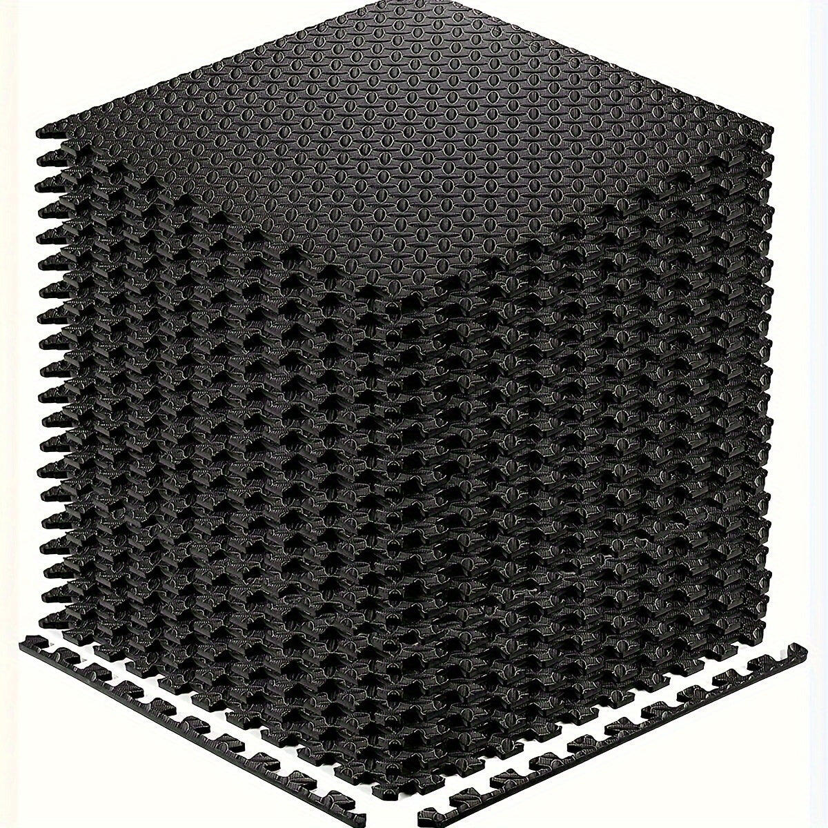 Interlocking Black EVA Fitness Mats Set (20pcs)