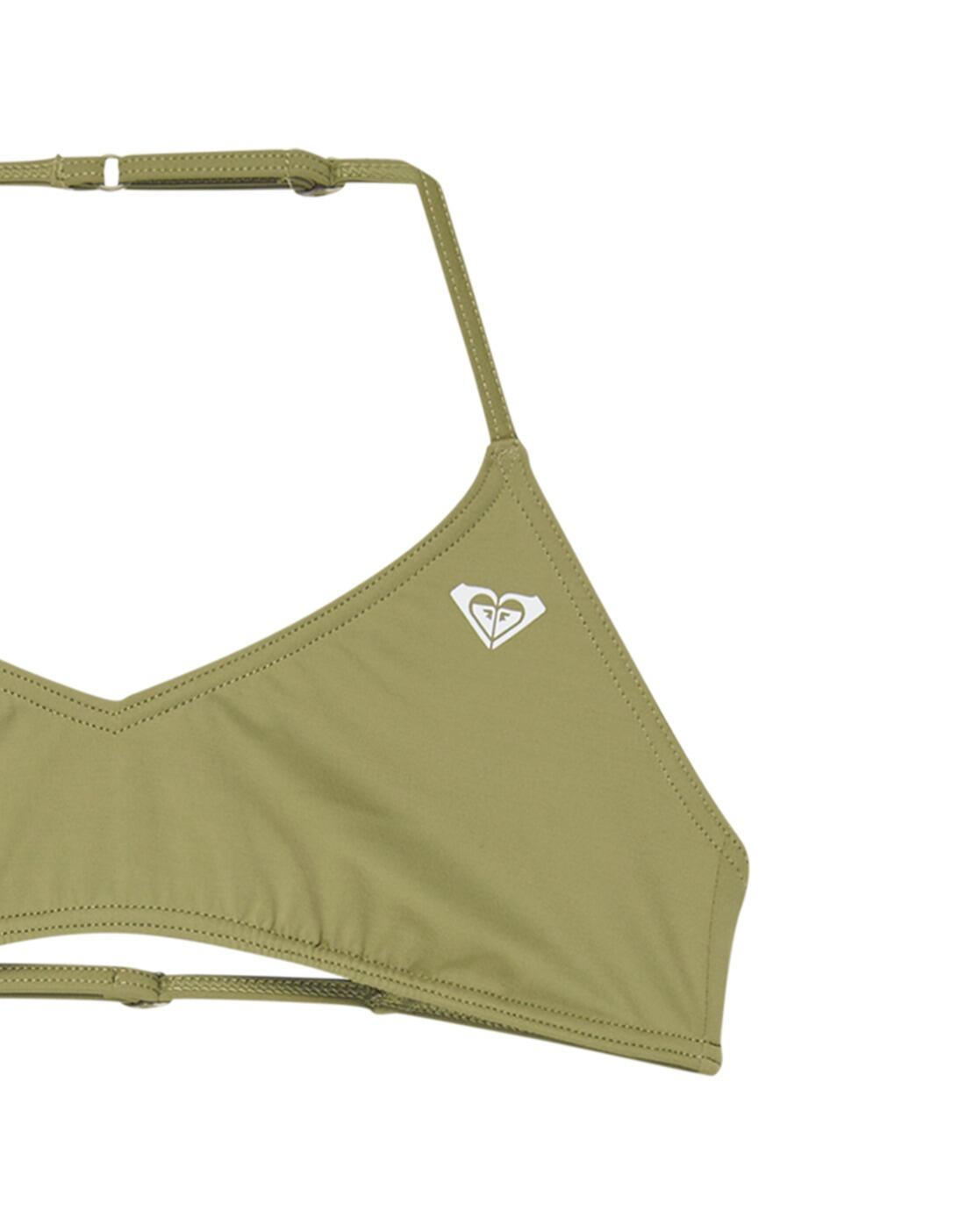 Zweiteiliges Bralette-Bikini-Set SOLID ACTIVE SET Grün Mädchen 6-16 3/3