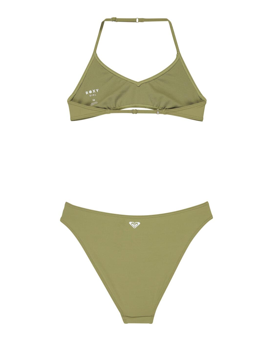 Zweiteiliges Bralette-Bikini-Set SOLID ACTIVE SET Grün Mädchen 6-16 2/3