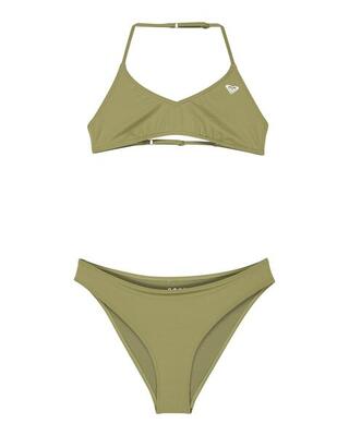 Zweiteiliges bralette-bikini-set solid active set lila meisjes 6-16