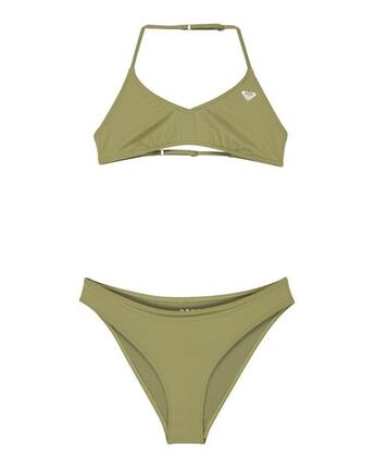 Zweiteiliges Bralette-Bikini-Set SOLID ACTIVE SET Grün Meisjes 6-16