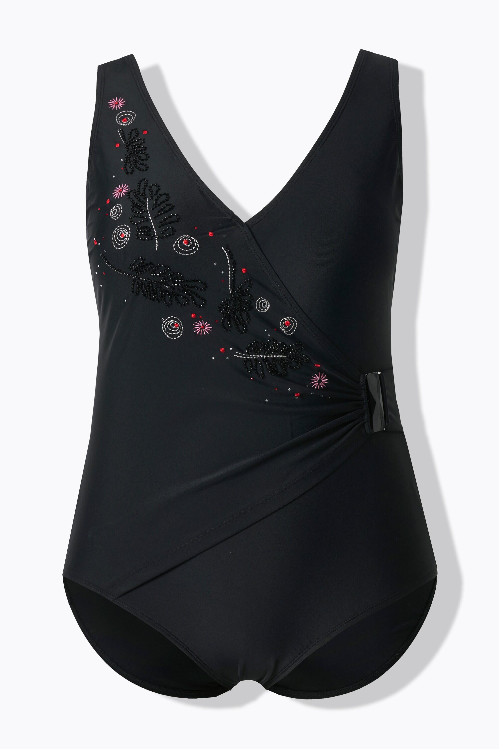 Femme Maillot de bain effet cache-cœur bonnets souples et nœud fantaisie 7/7