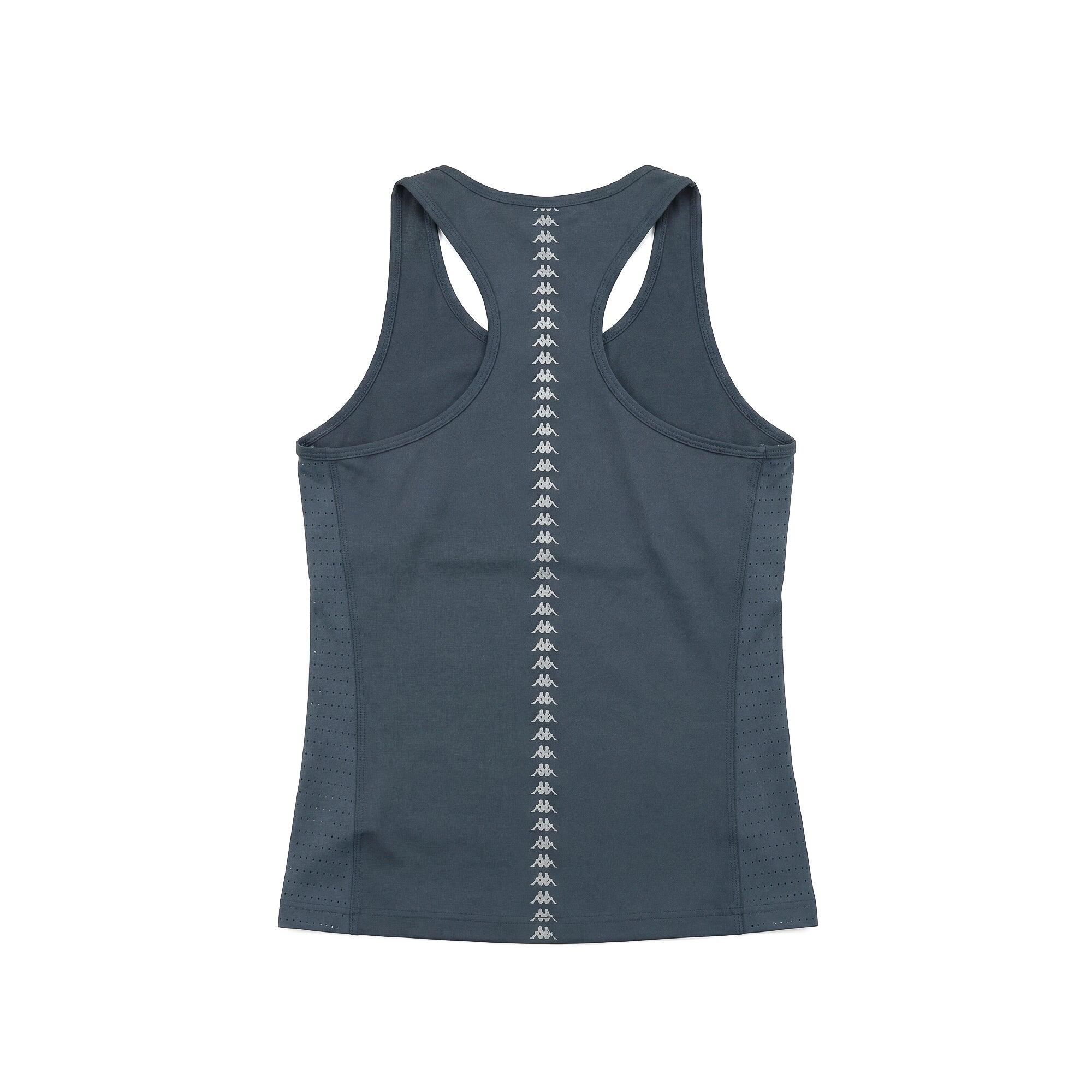 Canottiera da donna in poliestere blu da running 2/2